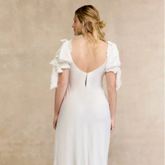 Selkie Poet Slip Dress in Ivory - Picture 5 of 5